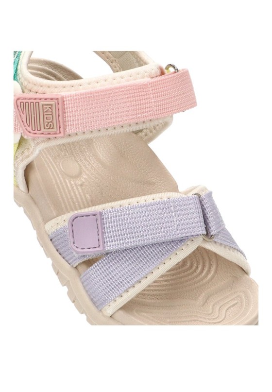 Sandalia multicolor con suela plana para niña BUBBLE BOBBLE C1742