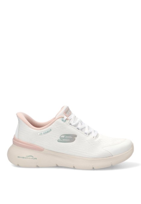Deportivo blanco textil con plantilla memory foam de mujer SKECHERS 150377