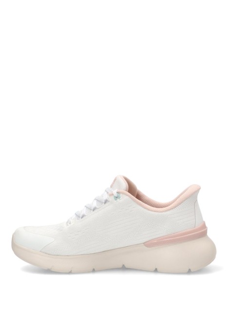 Deportivo blanco textil con plantilla memory foam de mujer SKECHERS 150377