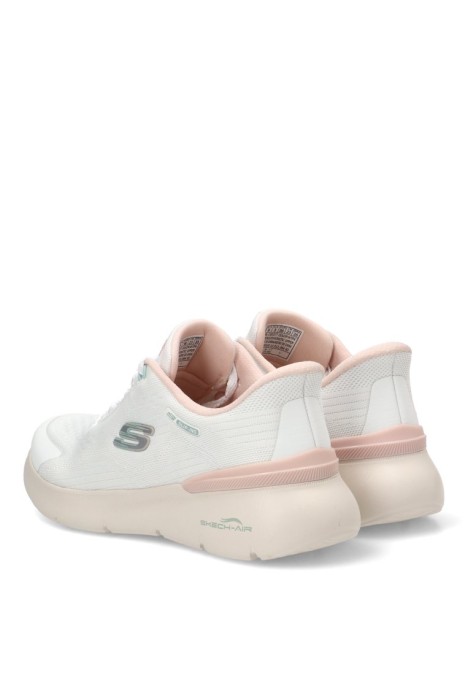 Deportivo blanco textil con plantilla memory foam de mujer SKECHERS 150377
