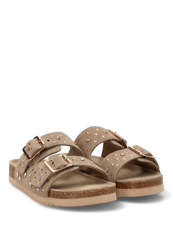 Sandalia taupe de mujer CARMELA 163282