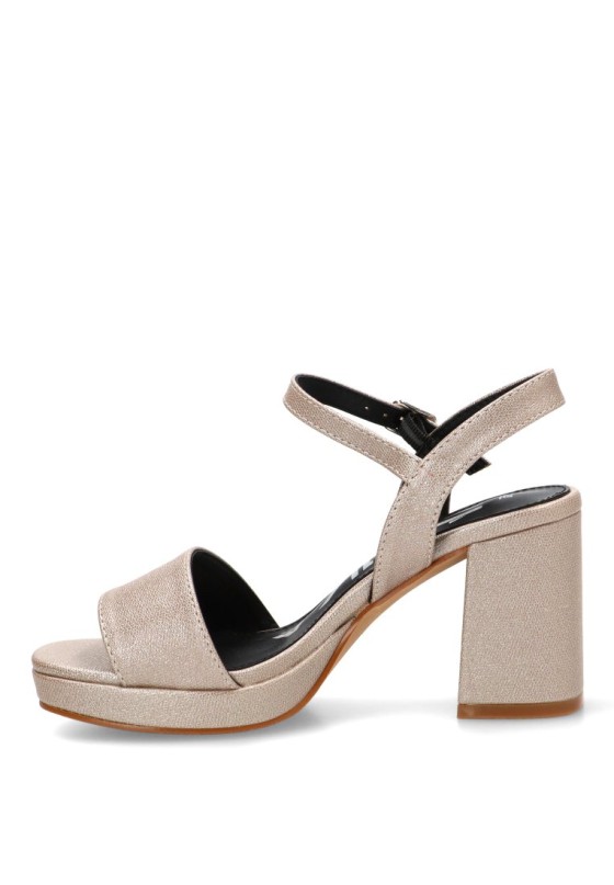 Sandalia plateada de vestir para mujer ETIKA 90008