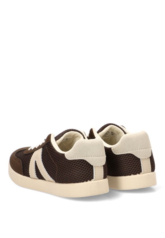 Deportivo chocolate de mujer VANVA 3002 con suela plana