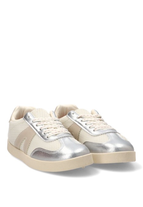 Deportivo casual VANVA 3002 para mujer en plata con suela plana