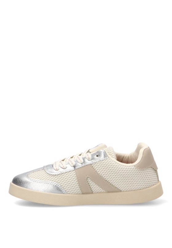 Deportivo casual VANVA 3002 para mujer en plata con suela plana