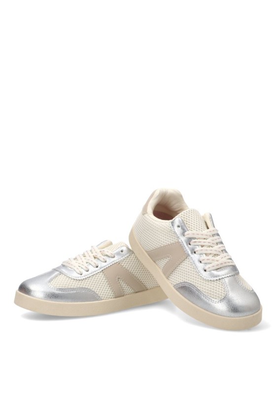 Deportivo casual VANVA 3002 para mujer en plata con suela plana