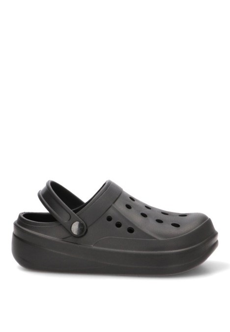 Zueco con suela plana de mujer XTI 145139 negro