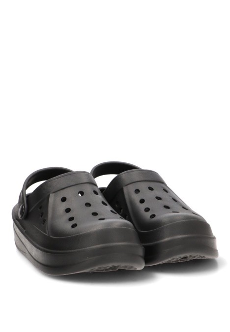 Zueco con suela plana de mujer XTI 145139 negro