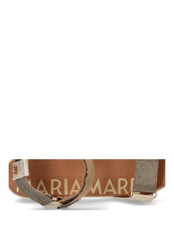 Sandalia de cuña media MARIA MARE 68710 en bronce sintético para mujer