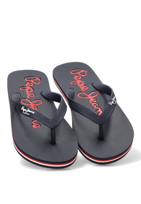 Sandalias de playa marinas de goma para hombre PEPE JEANS PMS700017