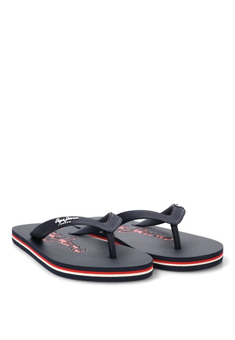 Sandalias de playa marinas de goma para hombre PEPE JEANS PMS700017