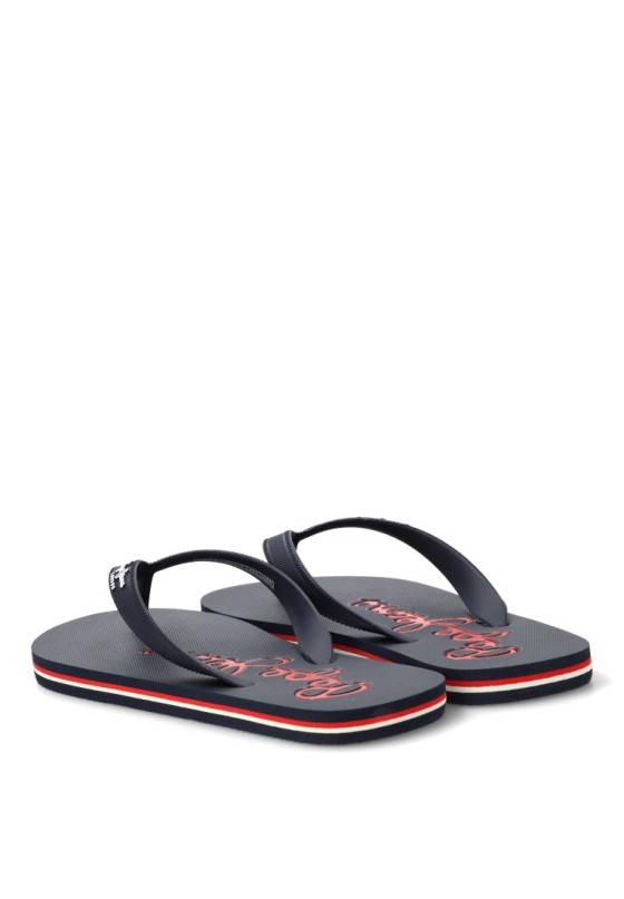 Sandalias de playa marinas de goma para hombre PEPE JEANS PMS700017