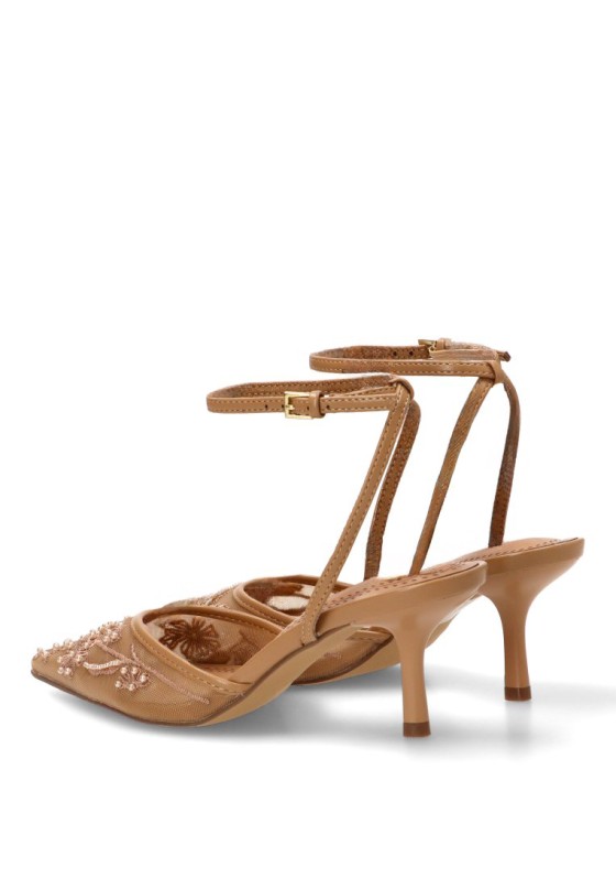 Salón camel con tacón medio de mujer LUNA M6242