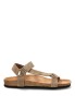 Sandalia taupe de hombre STAY 27-3007C con suela plana