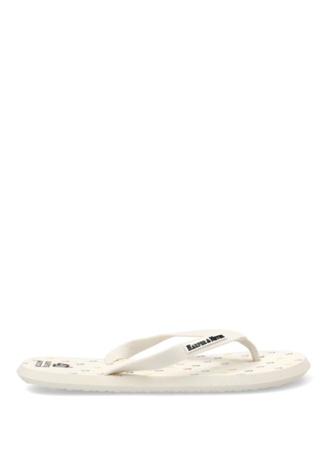 Sandalia de playa blanca CHANCLA ICON para hombre HARPER & NEYER, de goma con suela plana