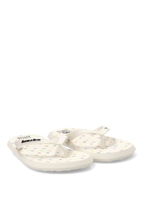 Sandalia de playa blanca CHANCLA ICON para hombre HARPER & NEYER, de goma con suela plana