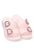 Sandalia de playa color hielo con hebilla y suela plana de mujer CROCS 212867