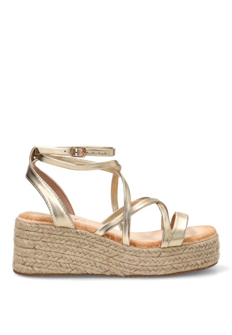 Sandalia oro de mujer TINAS 5121