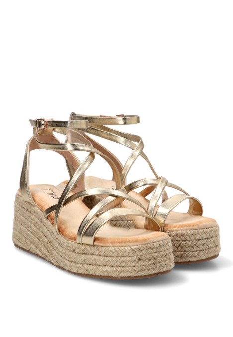 Sandalia oro de mujer TINAS 5121