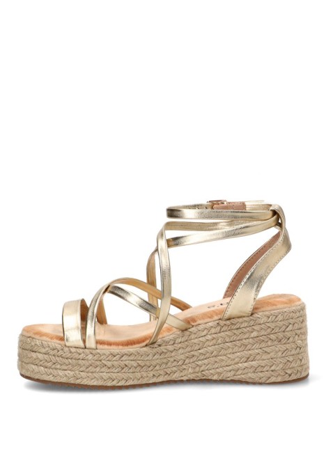 Sandalia oro de mujer TINAS 5121