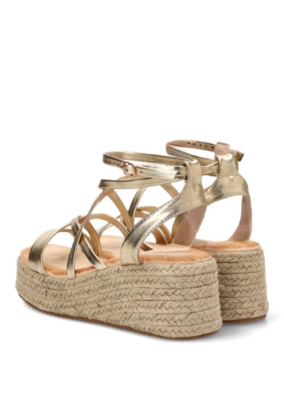 Sandalia oro de mujer TINAS 5121