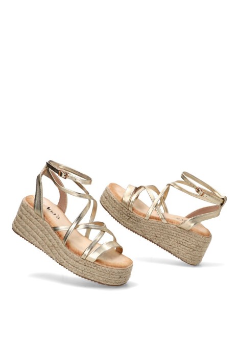 Sandalia oro de mujer TINAS 5121