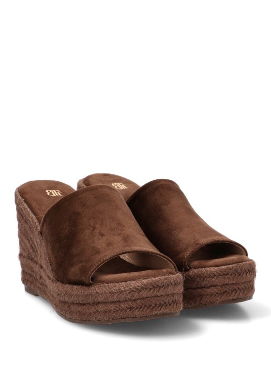 Zueco café de mujer BUONAROTTI CF5761