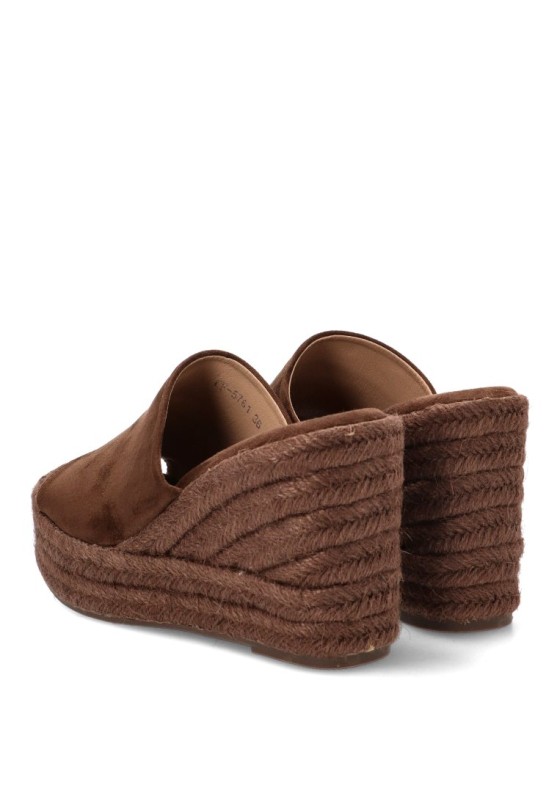 Zueco café de mujer BUONAROTTI CF5761