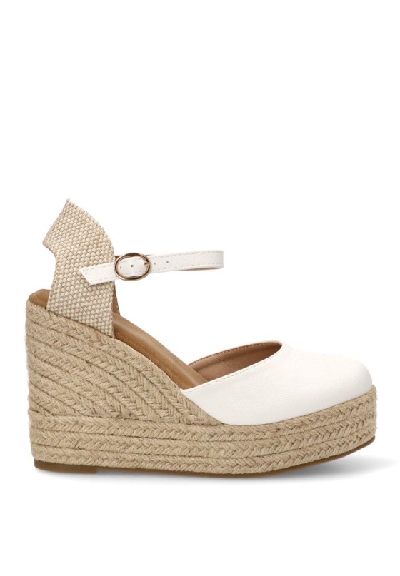 Alpargata blanca de mujer BUONAROTTI CF-5319