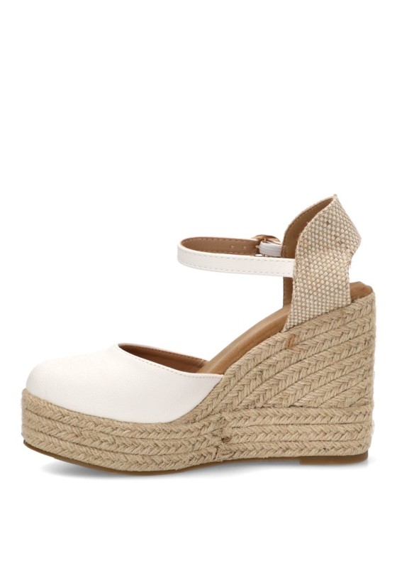 Alpargata blanca de mujer BUONAROTTI CF-5319