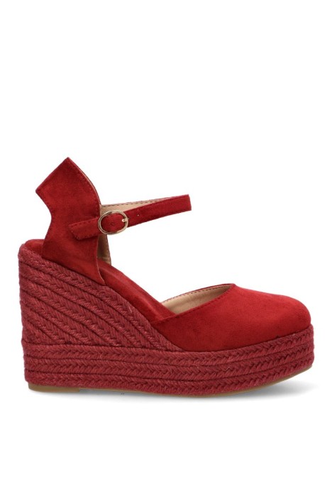 Alpargata burdeos de mujer BUONAROTTI CF-5319