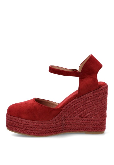 Alpargata burdeos de mujer BUONAROTTI CF-5319