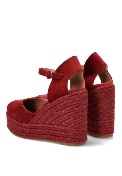 Alpargata burdeos de mujer BUONAROTTI CF-5319