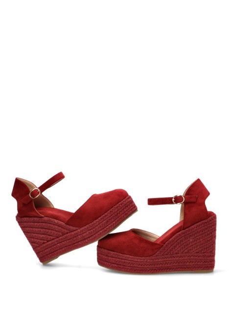 Alpargata burdeos de mujer BUONAROTTI CF-5319