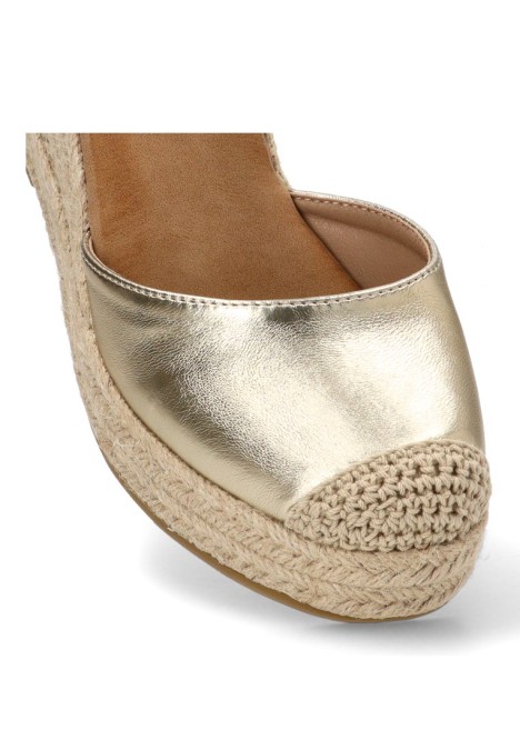 Alpargata oro de mujer BUONAROTTI CF-3036B