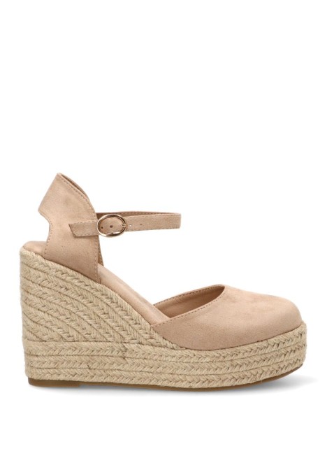 Alpargata beige de mujer BUONAROTTI CF-5319