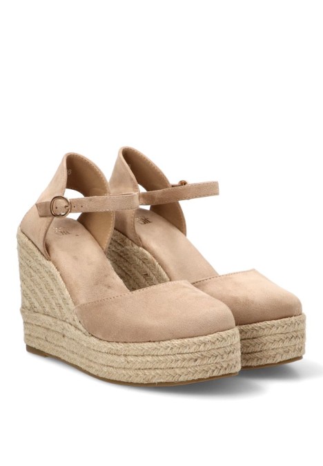 Alpargata beige de mujer BUONAROTTI CF-5319