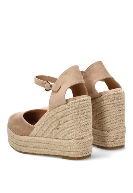 Alpargata beige de mujer BUONAROTTI CF-5319
