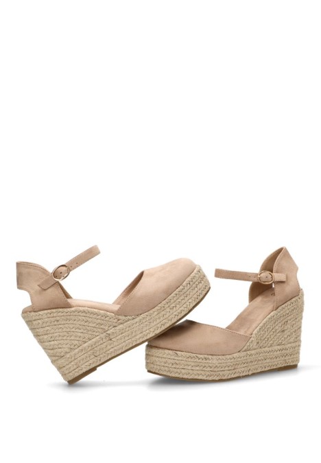 Alpargata beige de mujer BUONAROTTI CF-5319