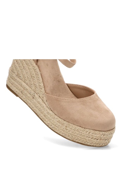 Alpargata beige de mujer BUONAROTTI CF-5319