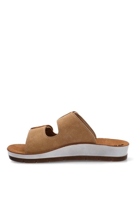 Sandalia CP61 con suela plana de mujer