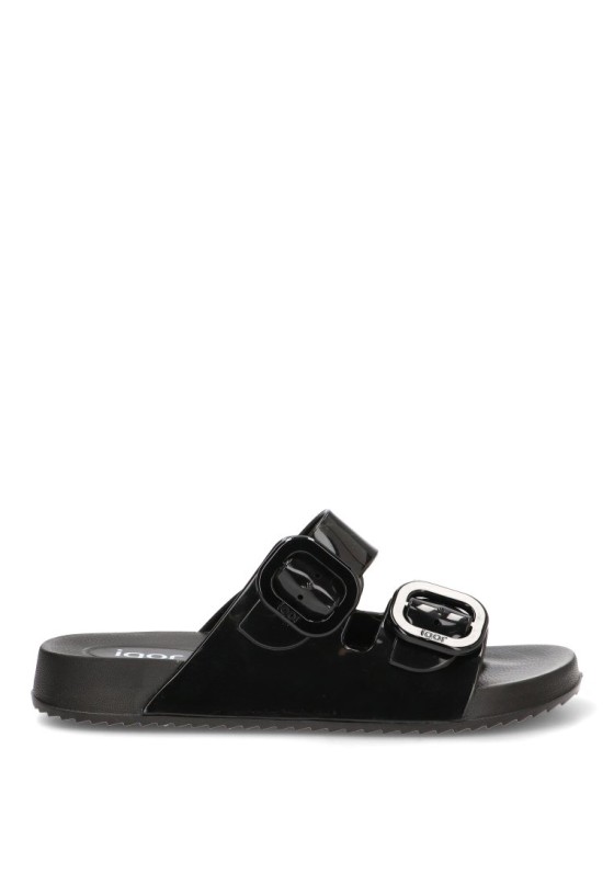 Chanclas de playa HABANA BRILLO con suela plana para mujer IGOR