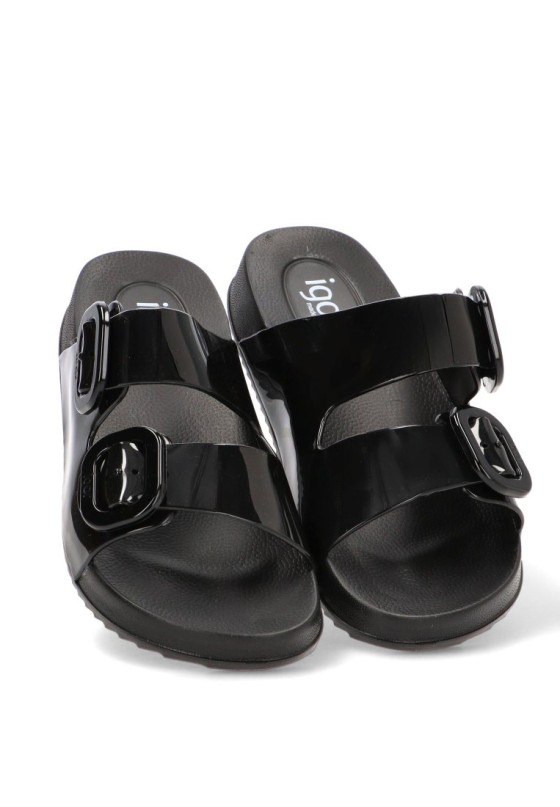 Chanclas de playa HABANA BRILLO con suela plana para mujer IGOR