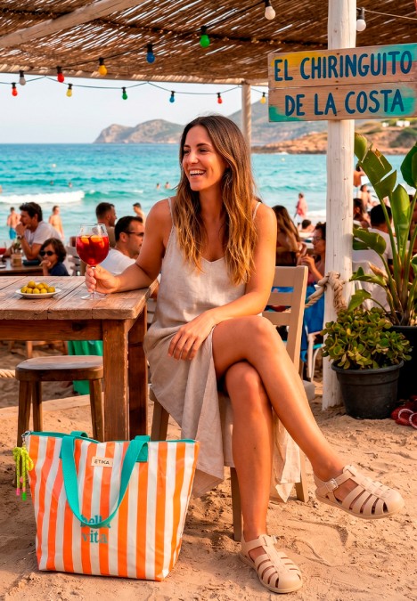 Sandalia de playa URA gris de mujer IGOR