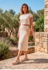 Sandalia blanca con cierre de hebilla para mujer Luna Collection modelo CP61