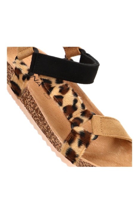 Sandalia con estampado leopardo de mujer STAY 27-1223