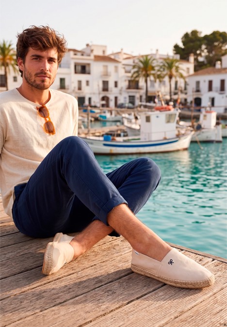 Alpargata beige de hombre SILBON 1011407321