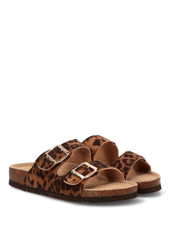 Sandalia leopardo de mujer ETIKA 10015