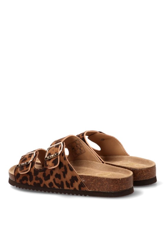 Sandalia leopardo de mujer ETIKA 10015