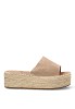 Sandalia beige con suela doble de mujer ETIKA 10056